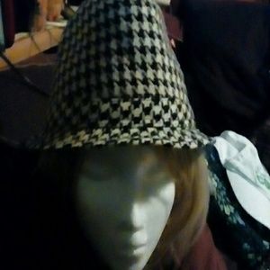Houndstooth Fedora hat